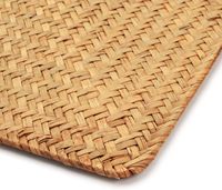 4 packs de napperons rectangulaires tissés pour tables à manger napperons en jonc de mer Nouveau style de napperons en jonc de mer naturel