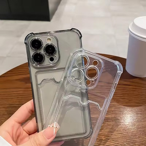 เคสใสใส่บัตรสำหรับ iPhone 17 Pro Max 11 12 13 14 15 16 Pro Max Air 7 8 Plus XR XS SE 2020 SE 2022 - Product Image 5