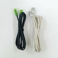 Câble téléphonique torsadé RJ11/RJ45 6P2C/8P8C Cat3 en cuivre massif avec gaine en PVC pour usage télécom - Câble de brassage