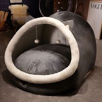 Tente-lit géante moderne pour animaux de compagnie en fibre, idéale pour grands chiens et chats, design interactif, vente en gros