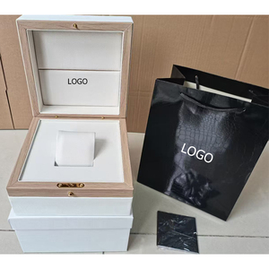 Boîte à montre en bois à fente unique, en stock, avec emballage complet, sac cadeau, certificat et logo personnalisé – Coffret cadeau pour montre - Product Image 1