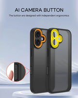 Coque anti-chute 2.0mm TPU + PC pour téléphone portable pour iPhone 16/6 Plus/16 Pro/16 Promax sensation agréable pour la peau avec plusieurs options de couleur