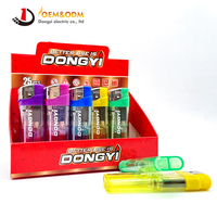Briquet électronique jetable en plastique Dongyi 2025 OEM 81 mm pour cigares, avec logo personnalisé, allume-cigare à gaz