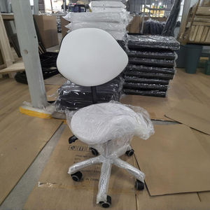 Chaise <span class=keywords><strong>Selle</strong></span> Ergonomique <span class=keywords><strong>avec</strong></span> <span class=keywords><strong>Dossier</strong></span> pour Salon <span class=keywords><strong>de</strong></span> Beauté, Clinique Dentaire, Hôpital et Esthéticienne - Product Image 1