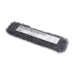 Testina per scopa in microfibra grigia da 80 cm, ricambio per la pulizia dei pavimenti - Product Image 2