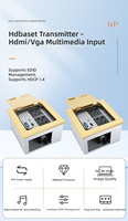 Transmetteur HDBaseT VGA pour prise au sol Hardrock Metal, prolongateur de câble réseau 70m POC pour transmission de signal longue distance