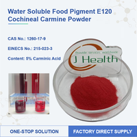 Extracto Herbal de Grado Alimenticio de Alta Calidad, Pigmento Alimentario Soluble en Agua E120, Polvo de Carmín de Cochinilla