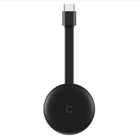 Anycast TV Récepteur HD Miracast Dongle Android TV Stick 5G Wifi 1080P Affichage HDMI PVC Haut-parleur Caméra