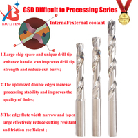 Banc Marque Contre Monde Première Classe Marque Chine Baolifeng GSD Série 5D Fraise En Carbure De Tungstène pour Le Traitement De L'acier Inoxydable