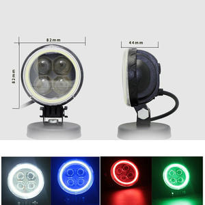 Lumière de travail TCYATO 12W avec lentille 4D, <span class=keywords><strong>petit</strong></span> soleil avec anneau d'ange RGB, lumière de modification de <span class=keywords><strong>moto</strong></span> et de voiture à LED clignotante - Product Image 6