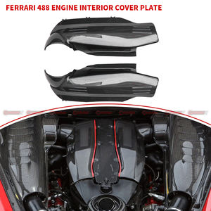Cubierta de Motor de Fibra de Carbono Seca 488 para Ferrari 488, Panel de Cubierta de Motor de Fibra de Carbono, Accesorios Interiores para Vehículos - Product Image 4