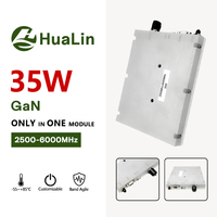 Module RF GaN 35W bande S-C 2500-6000MHz, amplificateur de puissance RF large bande micro-ondes pour test satellite, module RF C-UAS