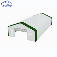 Tente d'entrepôt portable moderne en acier avec structure en PVC, imperméable, durable, grande tente de stockage extérieure à vendre