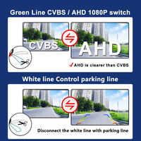 Caméra de recul AHD 1080P pour Audi A3 A4 B8 B9 A4L Tiguan etc. Étanche IP68 Vision nocturne