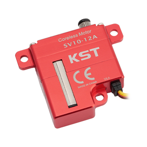 สินค้าขายดี KST SV10-12A DC12V แรงดันสูงพิเศษ 14.0Kgf.cm 0.10 วินาที/60 รอบต่อนาที เซอร์โวอลูมิเนียมอัลลอยแบบไม่มีแกน โปรแกรมได้ นุ่มนวล - Product Image 1
