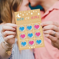 Cartes de billets de loterie à gratter pour révélation de sexe personnalisées Cartes d'annonce de sexe double face Jeu de baby shower pour amis de la famille