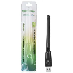 Adaptador wifi usb 150mbps para iptv aura hd, mag 250/254 usb, sem fio com antenas