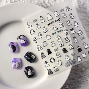 อุปกรณ์แต่งเล็บแ<span class=keywords><strong>น</strong></span>วสยองขวัญสำหรับวันฮาโลวี<span class=keywords><strong>น</strong></span>3D มีกาวใ<span class=keywords><strong>น</strong></span>ตัวพร้อมผีผีหัวกะโหลกแมงมุม<span class=keywords><strong>เว็บ</strong></span>ค้างคาวดีไซน์รูปฟักทองขายดีศิลปะพลาสติก - Product Image 1