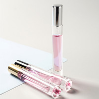 Échantillon gratuit populaire tube transparent 10ml vaporisateur de verre flacons de parfum vides flacon en verre bouteille en verre