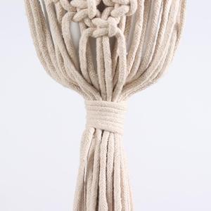 AAA278 Pot de fleurs en coton fait à la main, décoration de la maison, jardinière en corde tissée, cintre pour plantes, panier suspendu en coton - Product Image 3