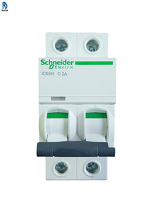 Interruptor de Circuito en Miniatura IC65H 2P C 2A, Protección Contra Sobrecarga, Cortocircuito y Bajo Voltaje, Montaje en Riel DIN - Product Image 1