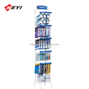 Đơn giản Thiết kế hiện đại kim loại bàn chải đánh răng hiển thị đứng thân thiện với môi bàn hàng đầu Phụ Kiện Giá - Product Image 3