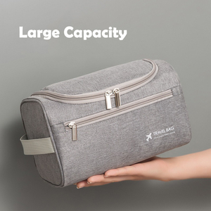 Outdoor Travel <strong>Men's</strong> <strong>Toiletries</strong> Organizer Hook Large Capacity Cationic <strong>Toiletries</strong> <strong>Bag</strong> Fashion Solid Zipper Pouch <strong>Bag</strong> - Product Image 4