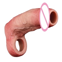 ORALSX Manchon de pénis ouvert, Agrandisseur de pénis, Améliorateur sexuel pour couples, Manchon creux pour pénis, Jouets sexuels pour couples