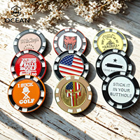 Jetons de poker de golf personnalisés, fabrication sur mesure, logo personnalisé, pièces de poker, accessoires de golf