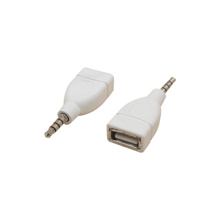 Car Audio 3.5mm Aux <b>To</b> <b>Usb</b> <b>Adapter</b> For Mobile Phone Single Head <b>Plug</b> In 5Cm Abs Material - Product Image 4
