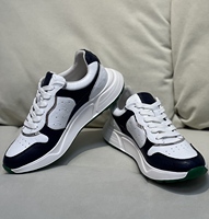 Édition personnalisée OEM, baskets décontractées en cuir d'autruche 100%, lacées, confortables, été/hiver, chaussures de luxe pour couple