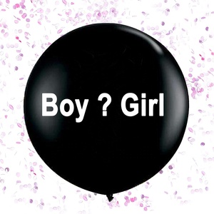 Grand ballon géant de 36 pouces en latex, personnalisé avec logo, pour décoration de fête, hélium, révélation du sexe de bébé, surprise, ou révélation du sexe du bébé par un développeur. - Product Image 2