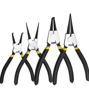 YTH 5" 6" 7" 9" CRV Bent Straight External Internal Circlip Pliers Set Snap Ring Pliers Circlip Pliers