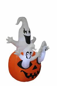 Citrouilles personnalisées d'usine affichage de Garden Party en plein air trois décorations de citrouille fantôme gonflables - Product Image 2