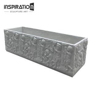 Urne de <span class=keywords><strong>jardin</strong></span> en pierre polymère, style classique, pour terrasse, art classique, urne d'hôtel, vase en grès vieilli - Product Image 5