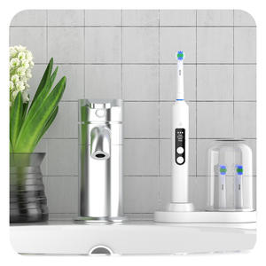 Soporte para cepillo de dientes eléctrico HyC iO, diseño minimalista redondo, fácil de limpiar, soporte de almacenamiento universal para cabezales de cepillo - Product Image 1