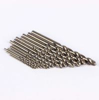 Forets hélicoïdaux HSS au cobalt à queue droite pour acier, aluminium, bois, plastique, usage domestique et industriel