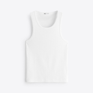 Camiseta sin mangas de algodón acanalado para mujer, ajuste ceñido, algodón elástico con licra, básica, transpirable, tallas XS a 5XL - Product Image 2