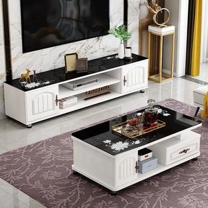 Promotion Exceptionnelle : Meubles de Salon Scandinaves Minimalistes, Table Basse et Meuble TV Rectangulaires en Bois avec Rangement, Vente en Gros - Product Image 3