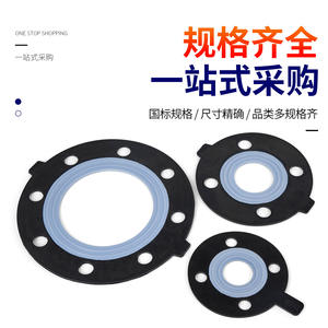 Rongsheng ปะเก็นหน้าแปลน PTFE สำหรับท่อพีวีซี upvc ท่อน้ำพร้อมวัสดุ FKM & EPDM ปะเก็นปิดผนึกแบบเจาะรู - Product Image 5