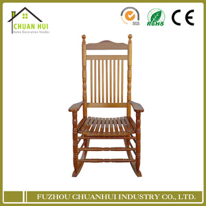 Sedia a <span class=keywords><strong>Dondolo</strong></span> in Legno di Pioppo, Design Tradizionale per Appartamenti e Soggiorni all'Aperto, Ecologica, Resistente, Facile da Installare - Product Image 1