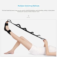 Sangle de rééducation, Bande d'extension de yoga pour les spasmes des jambes et l'étirement des membres inférieurs, Correction de l'articulation de la cheville