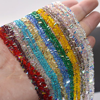 Perles en Verre Cristal Triangle de 4 mm de Haute Qualité, 130 Pièces, Couleurs Brillantes, Perles Libres pour la Fabrication de Bijoux, DIY Boucles d'Oreilles et Colliers