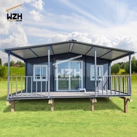 Maison conteneur préfabriquée pliable en acier de bonne qualité, facile à assembler, modulaire et portable, pour logements d'appoint extérieurs