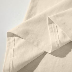 T-shirt col rond rouge confortable 300 Gsm T-shirt surdimensionné Design personnalisé T-shirt pour enfants - Product Image 6