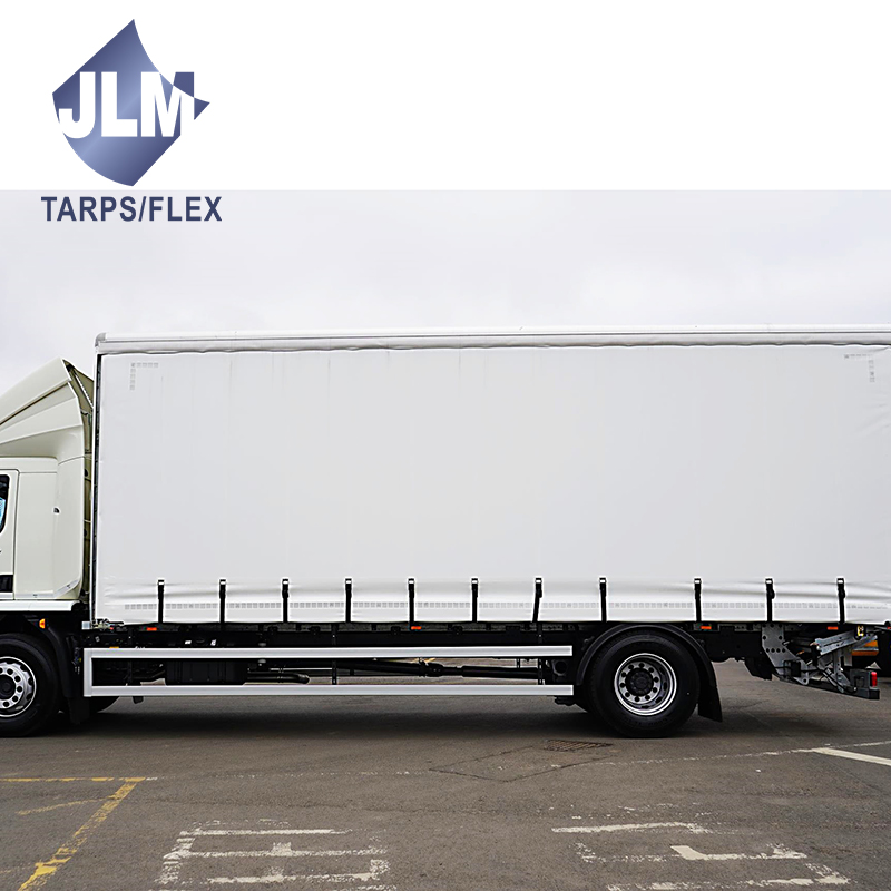 Industrial Fabric Pvc Cover Tarp Material 900gsm with Rice Grain Pattern on Back and Coated for Truck Side Curtain Tarps