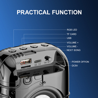 Altavoz Inalámbrico Portátil Recargable Mini, Altavoz Bluetooth Retro con Radio FM y Ranura para Tarjeta TF