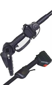 Scie <span class=keywords><strong>à</strong></span> chaîne électrique sans fil Steeltreks 21V 550W 6 pouces pour branches hautes, mini-tronçonneuse rétractable longue portée – Offre Spéciale - Product Image 5