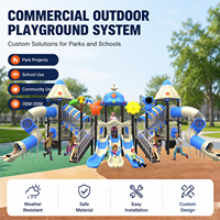 Équipement de terrain de jeux extérieur commercial pour enfants, toboggan en tube spiralé transparent pour maternelle, école, parc, communauté, OEM ODM