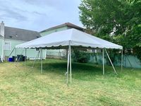 Tente à armature classique 20 pieds x 30 pieds, couverture en PVC de qualité commerciale, armature en aluminium pour location d'événements en plein air